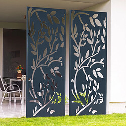 Idmarket Panneau décoratif 150x50 cm - LIS Gris