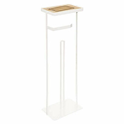 Porte-papier hygiénique avec rangement téléphone - Blanc