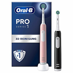 Oral B Oral-b Pro Series 1 Duo Brosse à dents électrique - 3 modes de nettoyage - minuterie 2 min - contrôle de pression - brossette ronde - rechargeable - non connectée