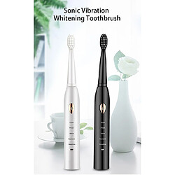 Universal Brosse à dents sonique - 5 modes, 4 têtes, adulte (noir)