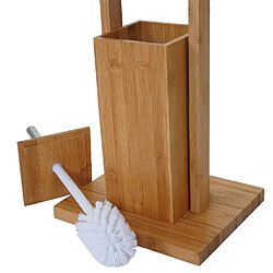 Avis Decoshop26 Ensemble porte-rouleau et brosse Bambou