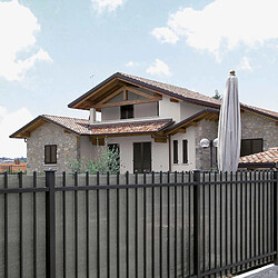 PROVENCE OUTILLAGE Brise vue renforcé - Gris 1 x 5 m