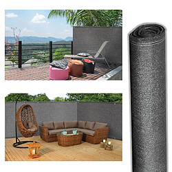 Idmarket Brise vue renforcé 1,5 x 10 M gris - 220 gr/m² pas cher