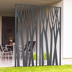 IDMARKET Panneau décoratif KOS 150 x 50 CM - Gris