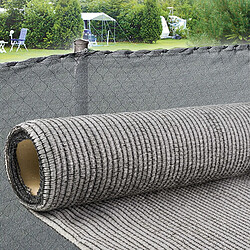 PROVENCE OUTILLAGE Brise vue renforcé - Gris 1 x 5 m