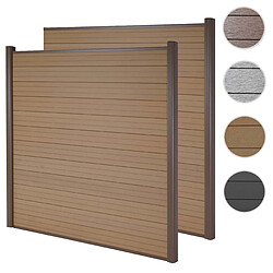 Mendler Pare-vue WPC Sarthe Teck - 3,75m