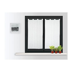 SOLEIL D'OCRE Brise bise Maélis 60x120 cm - Blanc et gris