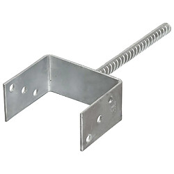 VIDAXL Piquets de clôture - Acier galvanisé