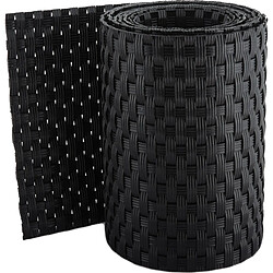 Rattan Art Bande Brise-vue Résine - Noir