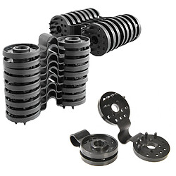 Idmarket Lot de 20 clips de fixation pour brise vue