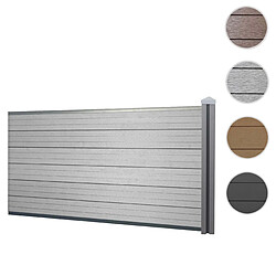 Mendler WPC Pare-vue Sarthe - Gris