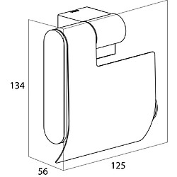 Tiger Porte-papier toilette Nomad - Noir