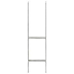 Avis VidaXL Piquets de clôture Argenté 14x6x60 cm