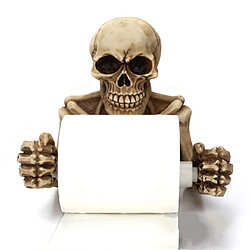 Porte-serviettes crâne - Marron