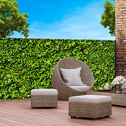 Avis Idmarket Brise vue 1,5 x 10 M imprimé feuillage - 160 gr/m²