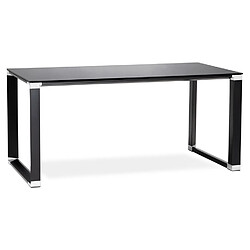 Alterego XLINE bureau de direction en verre noir