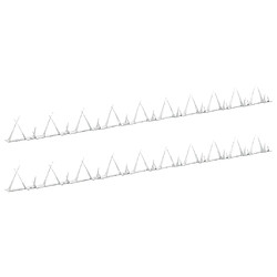 vidaXL Piquets Muraux 1 m - Acier