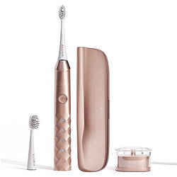 Ailoria SHINE BRIGHT - Rose Quartz Brosse à dents sonique - 3 modes - Étanche IPX7 - Batterie rechargeable via USB