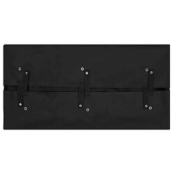 vidaXL Bâche de Chariot Noir