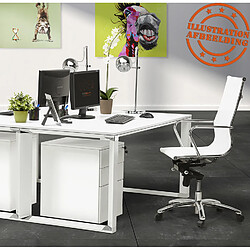 Alterego XLINE bureau de direction en verre noir