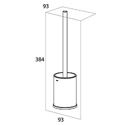 Tiger Brosse de Toilette Colar - Chromé