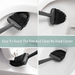Brosse de toilette silicone - Gris