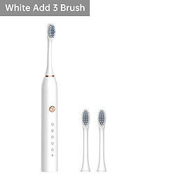 Universal Brosse à dents à ultrasons IPX7 blanche