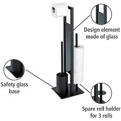 WENKO Combiné WC - Noir mat