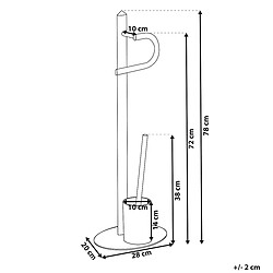 Beliani Valet WC Sarto - Noir