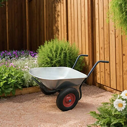 vidaXL Brouette Jardinage 2 Roues 80 L