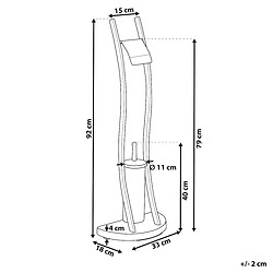 Beliani Porte papier-toilette SOACHA - Noir