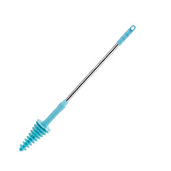 Brosse toilette souple avec manche longue Brosse de toilette flexible - Acier inoxydable et ABS - Tête de brosse en TRP - Gris