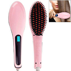 Yonis Brosse chauffante lissante - Rose