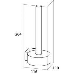 Tiger Porte-papier de réserve Nomad - Noir