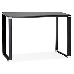 Alterego Table haute / bureau haut 'XLINE HIGH TABLE' en bois noir - 140x70 cm