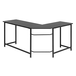 Acheter Pegane Bureau d'angle Noir