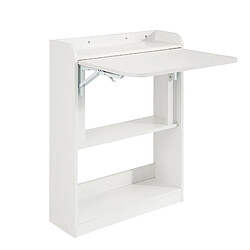 SoBuy Bureau pliant FWT92-W - Blanc