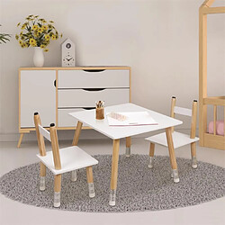 The home deco kids Table et chaises enfant - Blanc pas cher