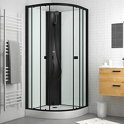 Aurlane Cabine de douche quart de cercle Elementary
