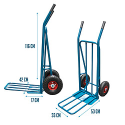 Avis Ferrestock Chariot de manutention pliable - Bleu