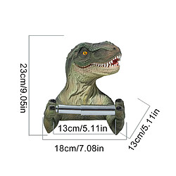 Porte-papier toilette en résine Dinosaure - 1 rouleau - Vert pas cher