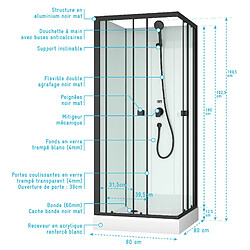 Acheter Aurlane Cabine de douche carrée Elementary