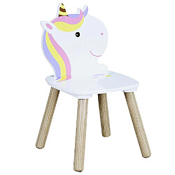 Avis The home deco kids Table et chaises Licorne enfant - Blanc
