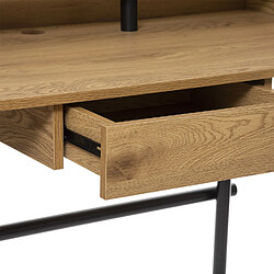 Acheter Atmosphera Bureau Josan en MDF avec 1 tiroir de rangement central - Effet Chêne