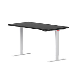 ELEVA Bureau assis debout noir 140x70x3cm 