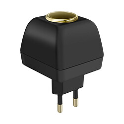 Avizar Adaptateur Chargeur Allume-Cigare vers Secteur Adaptateur chargeur 12V - Allume-cigare secteur 220V - Protection surtension - Compact