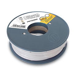 Metronic Câble coaxial 25 m Blanc