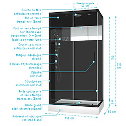 Acheter AURLANE Cabine de douche MIRROR SPACE