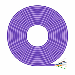 Aisens Câble RJ45 Cat 6 UTP Rigide 100 m violet