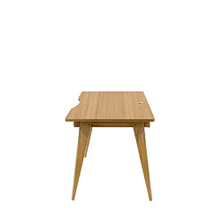 Mes Bureau scandinave avec caisson - Chêne naturel pas cher